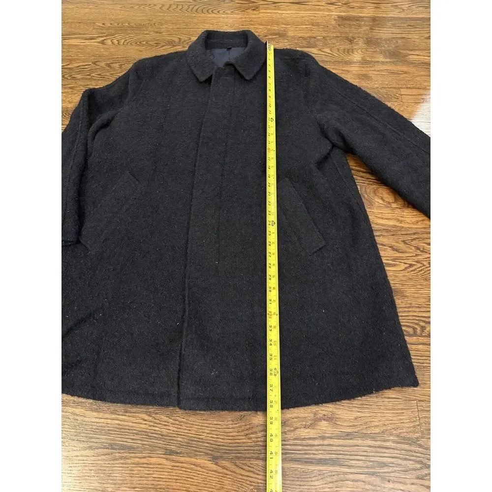 J. Crew Ludlow‎ Blue Wool Button Winter Full Overcoat Mens 46R